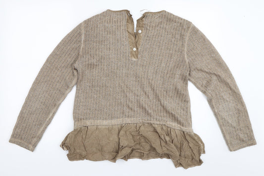 Preworn Womens Beige Pullover Jumper Size M