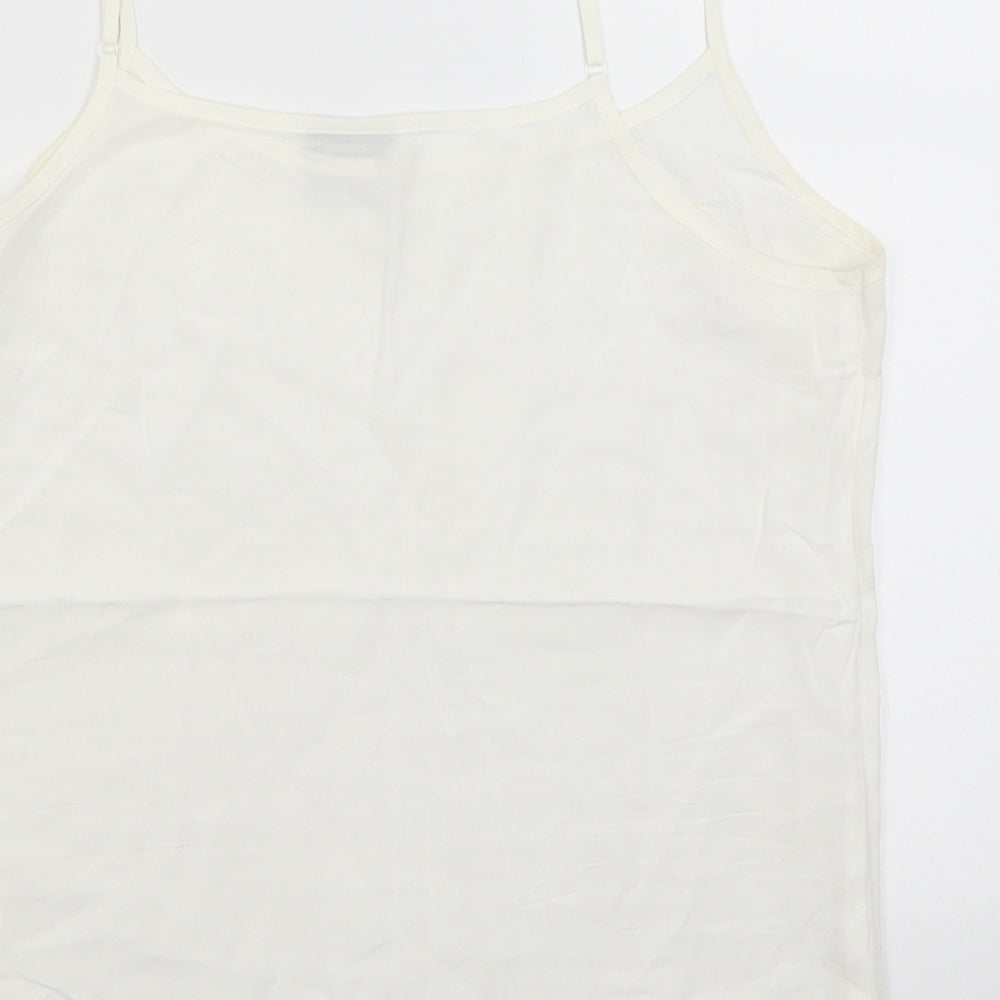 VERO MODA Womens White Camisole Tank Size M