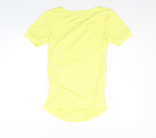 Preworn Womens Yellow Basic Blouse Size M