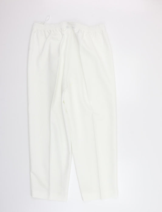 BM Womens White Trousers Size 16 L27 in