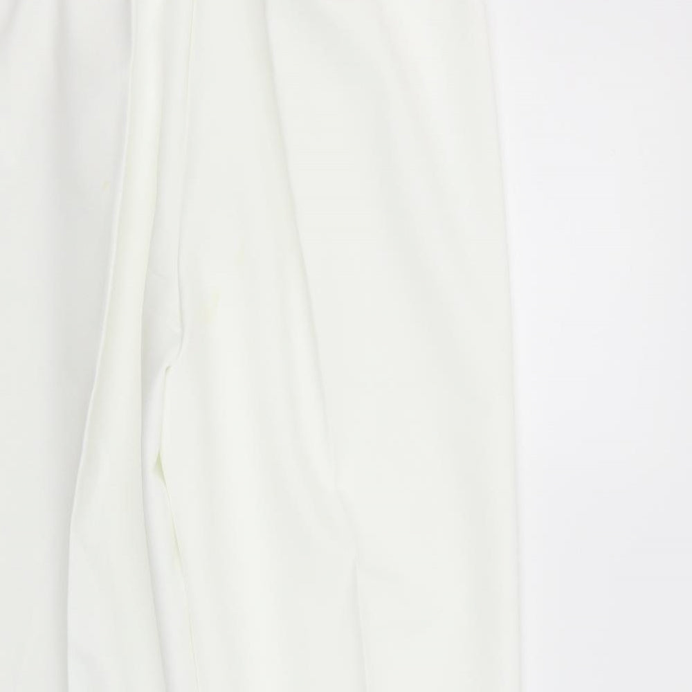 BM Womens White Trousers Size 16 L27 in