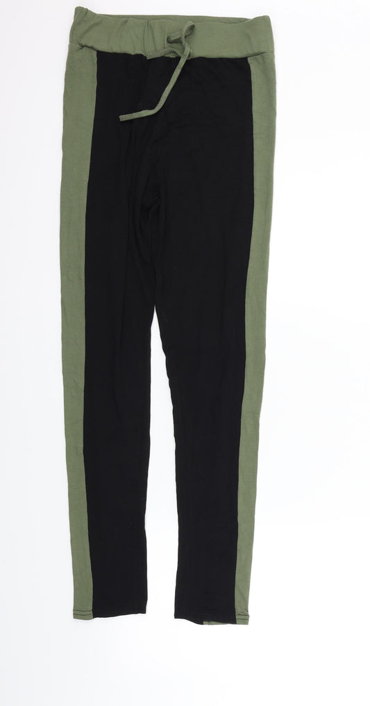 PRETTYLITTLETHING Womens Green Jegging Leggings Size 8 L27 in