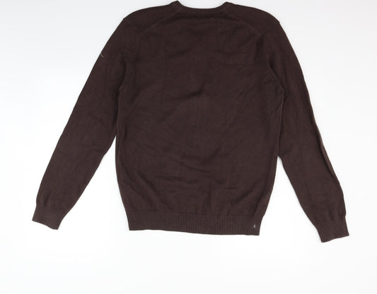 Blue Harbour Mens Brown Pullover Jumper Size S