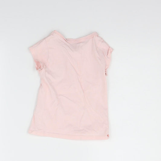 George Girls Pink Basic T-Shirt Size 2-3 Years