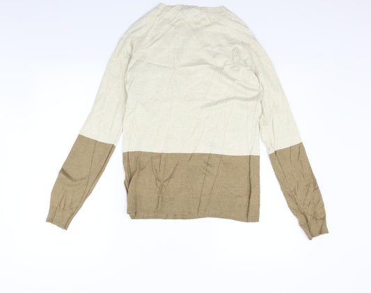 NEXT Womens Beige Pullover Jumper Size 10 - jewl detail