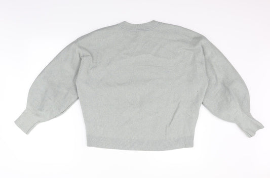 H&M Womens Green Pullover Jumper Size S