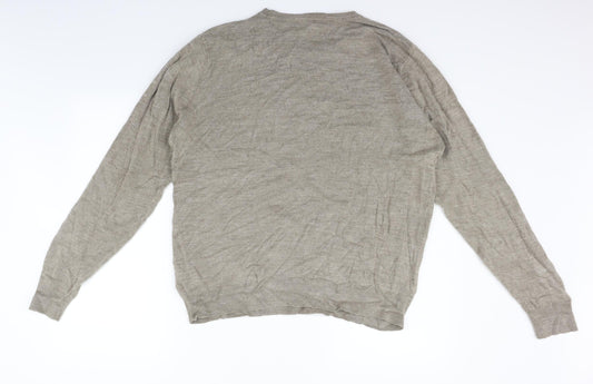 George Mens Beige Pullover Jumper Size L