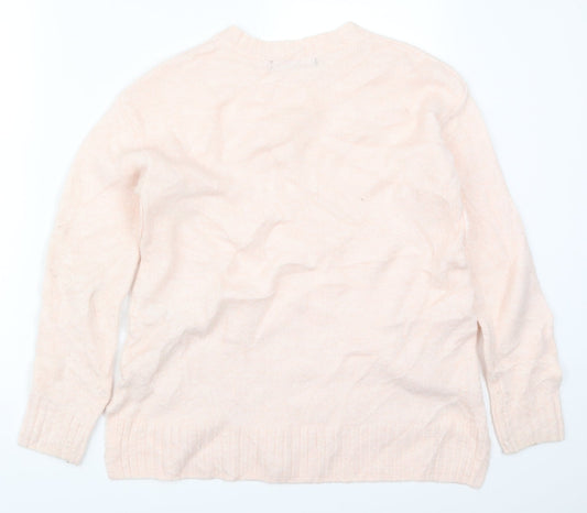 Marks and Spencer Womens Pink Knit Pullover Jumper Size S