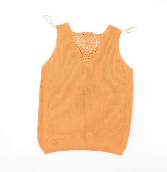 Dorothy Perkins Womens Orange Pullover Jumper Size 12