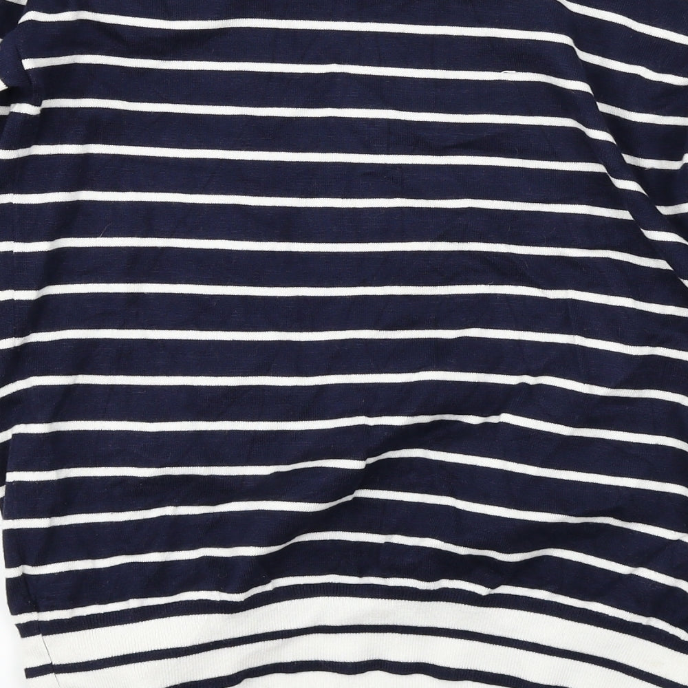 89th & Madison Womens Blue Pullover Jumper Size M