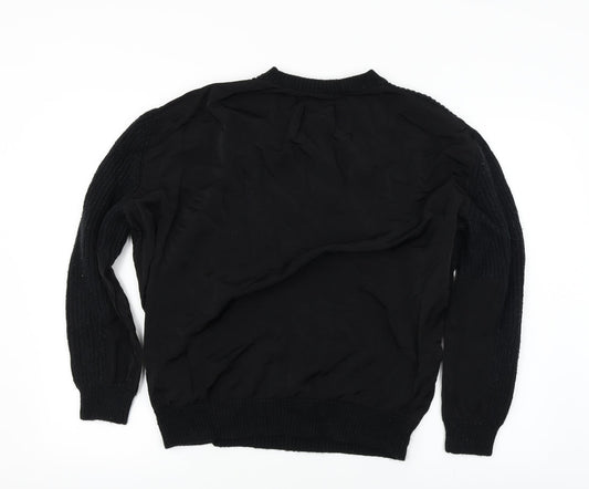 Topshop Womens Black Pullover Jumper Size 12
