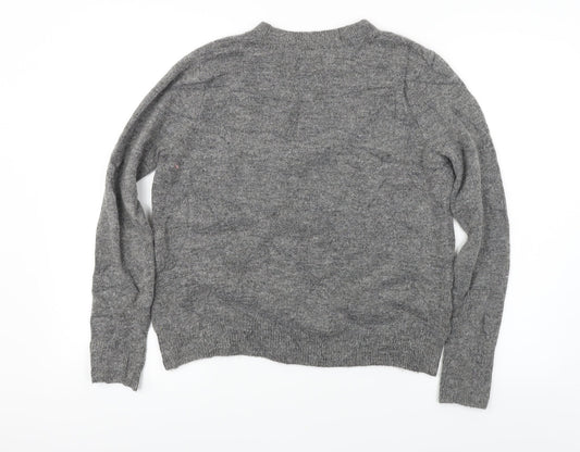 H&M Womens Grey Pullover Jumper Size XS
