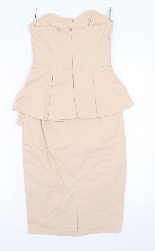 ASOS Womens Pink A-Line Size 8