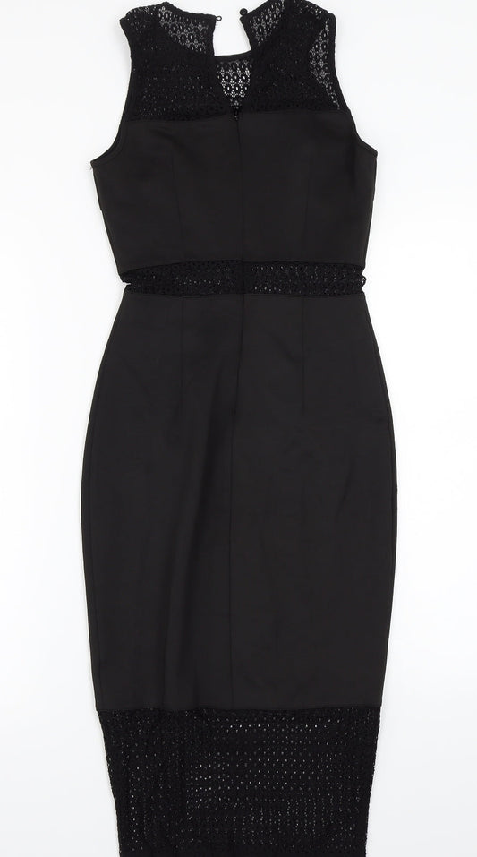 Pink Boutique Womens Black A-Line Size 8