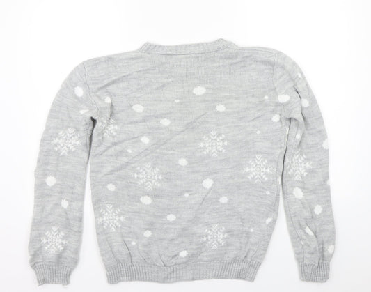 Gazelle Womens Grey Pullover Jumper Size M
