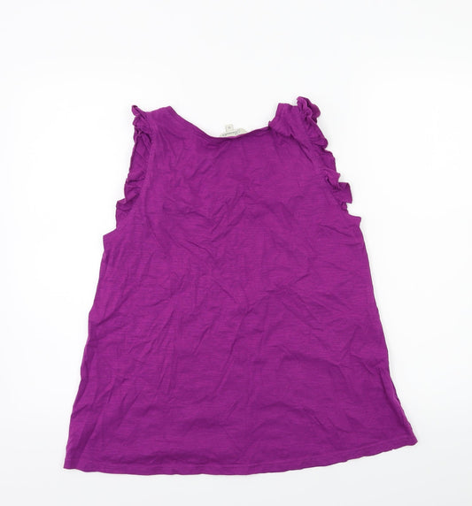 Peacocks Womens Purple Basic Tank Size 12