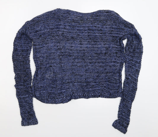 Hollister Womens Blue  Knit Pullover Jumper Size M