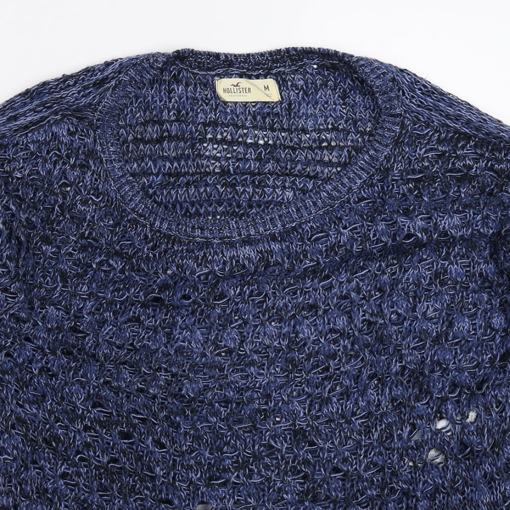 Hollister Womens Blue  Knit Pullover Jumper Size M