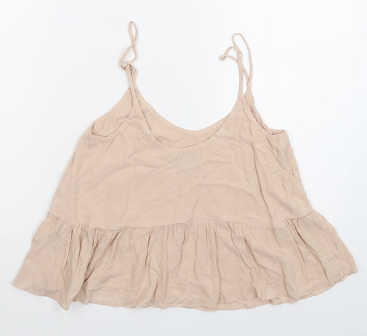 Topshop Womens Beige Basic Tank Size 6
