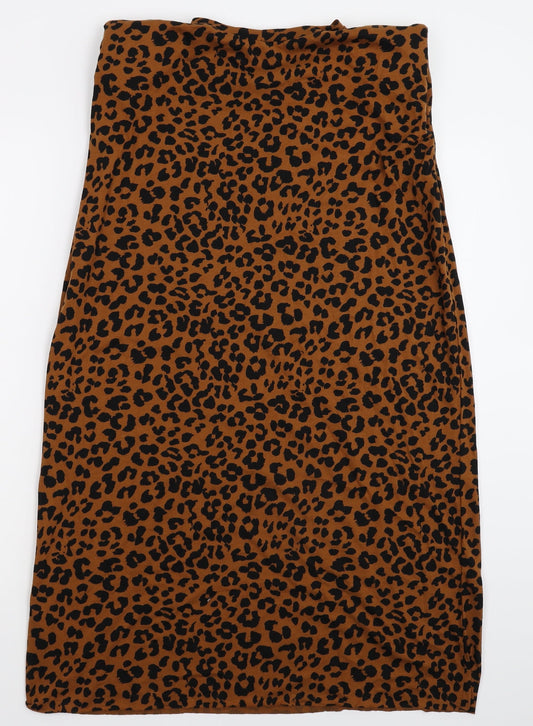 ASOS Womens Brown Animal Print Tank Dress Size 8
