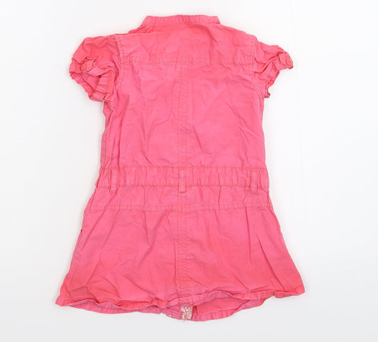 Earlydays Girls Pink Shirt Dress Size 18-24 Months