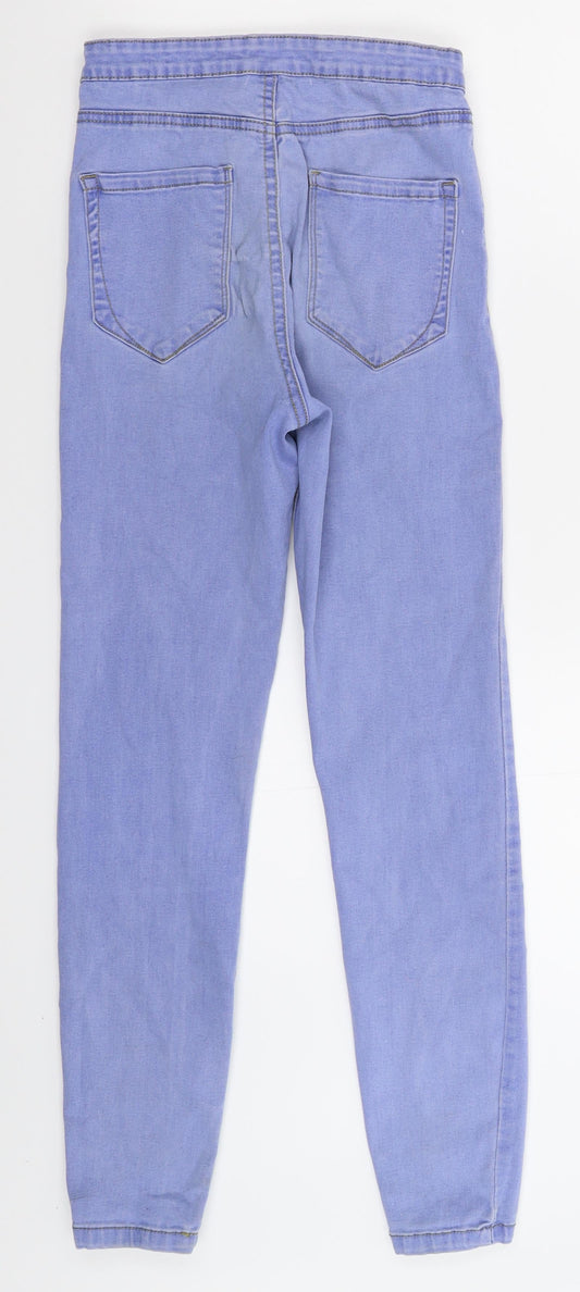 Denim & Co. Womens Blue Denim Jegging Jeans Size 10 L27 in