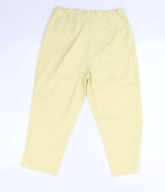 Preworn Womens Yellow Denim Cropped Jeans Size 32 L20 in
