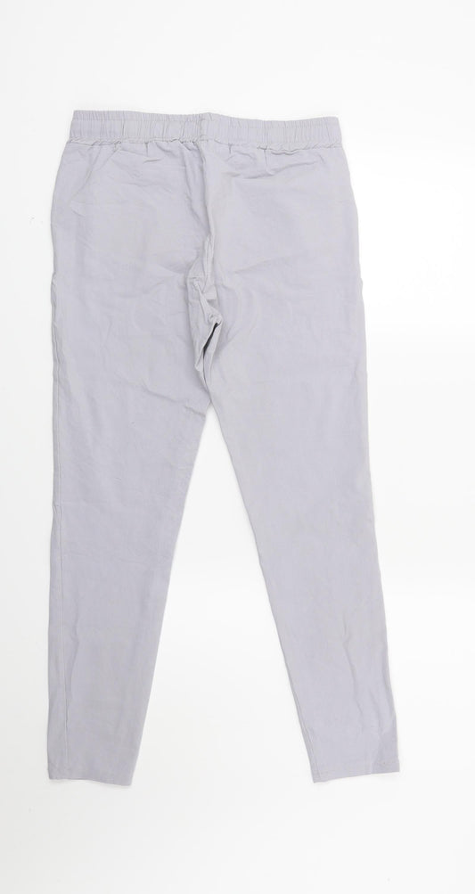 Preworn Girls Grey Denim Jegging Jeans Size L - Made in Italy