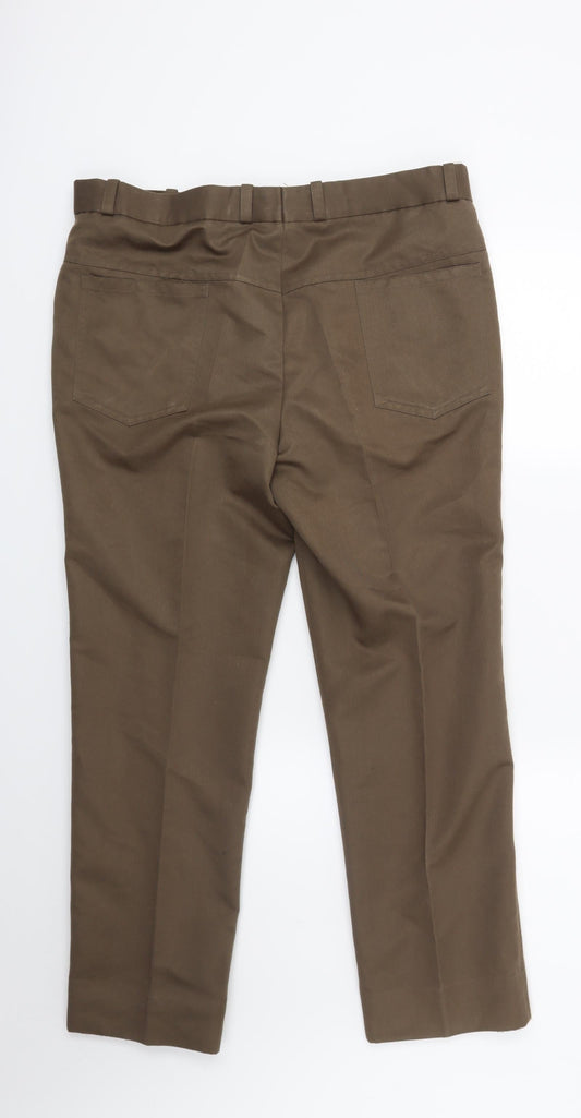 Preworn Womens Brown Denim Trousers Size 36 in L26 in