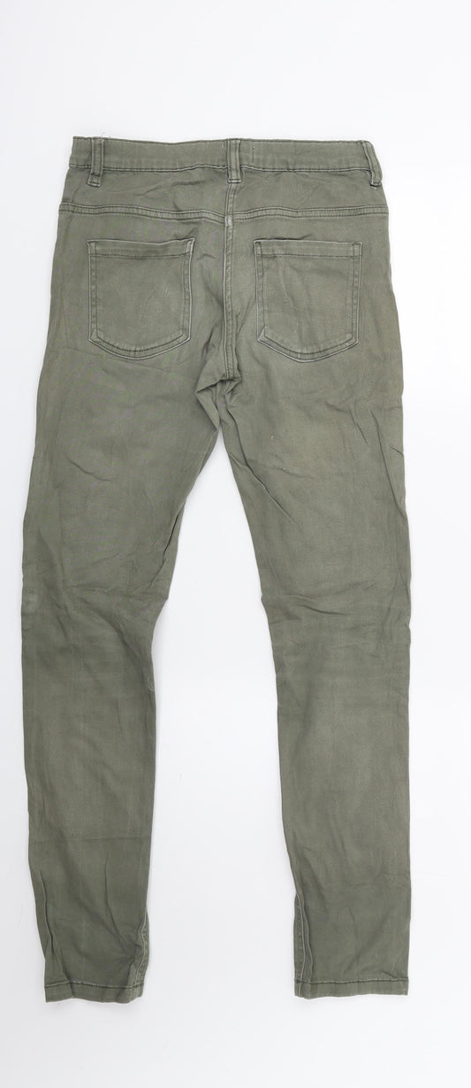 Alive Girls Green Denim Skinny Jeans Size 14 Years