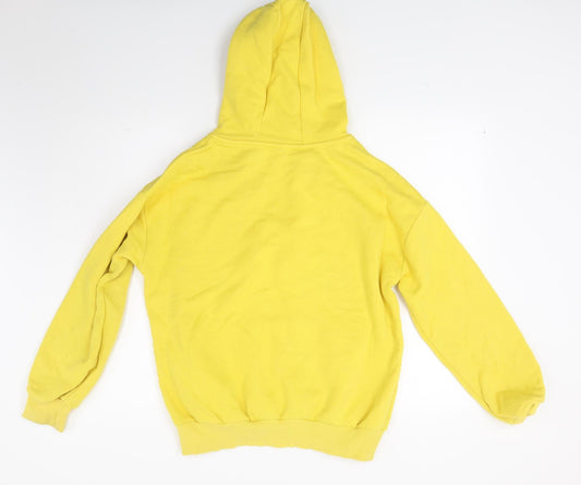 Cropp Womens Yellow Pullover Hoodie Size S