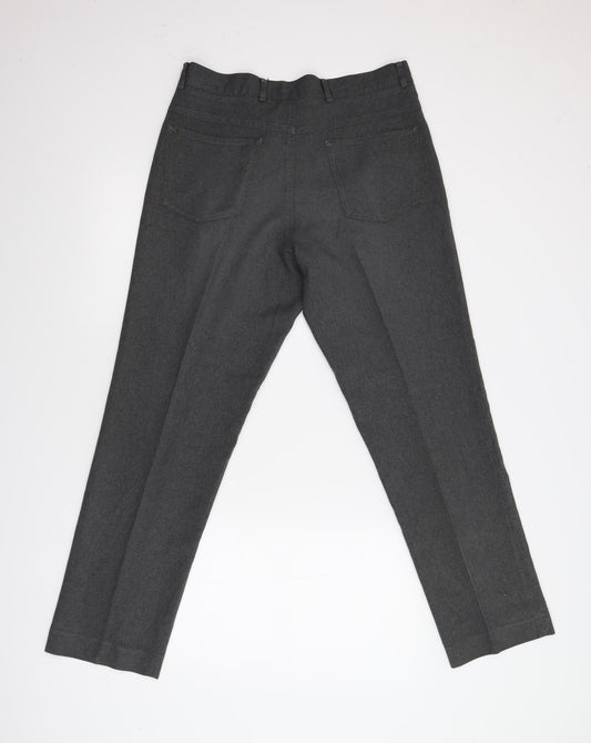 Preworn Womens Grey Trousers Size 32 L30 in