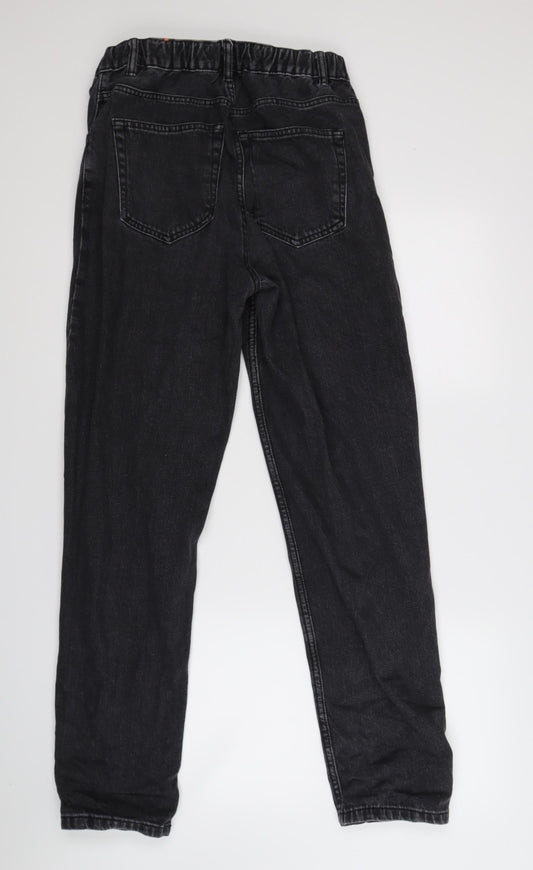 Pull&Bear Womens Black Straight Jeans Size 6 L28 in
