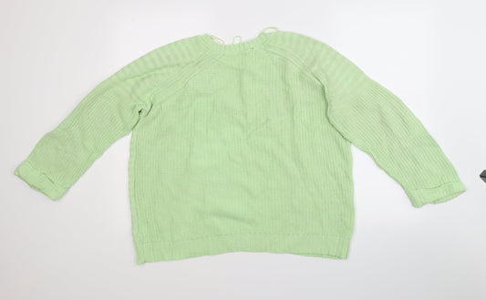 Fluid Womens Green Pullover Jumper Size 16