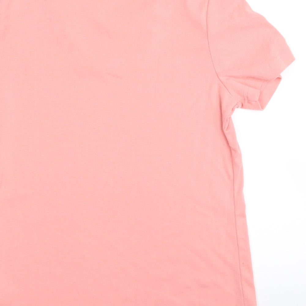 BM casual Womens Pink Basic T-Shirt Size M