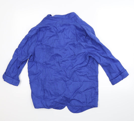 Pomodoro Womens Blue Jacket Size 12