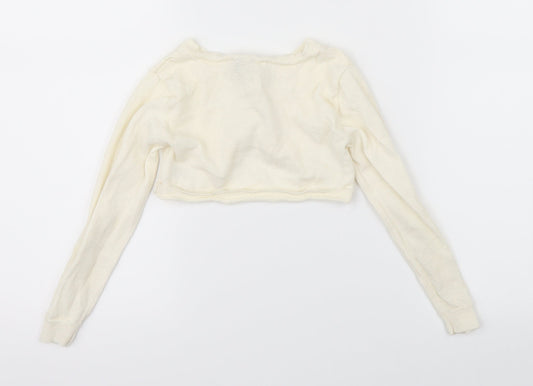 TU Girls Beige Shrug Jumper Size 4 Years