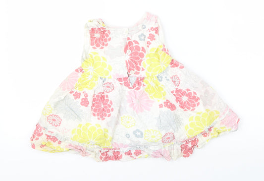 Little Rocha Girls Multicoloured Floral Shift Size 9-12 Months