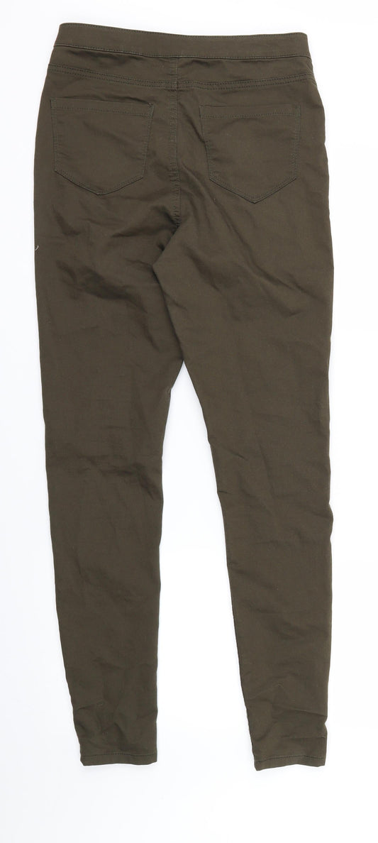 Denim Co Womens Green Trousers Size 8 L25 in