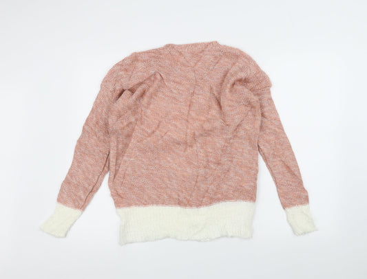 Preworn Womens Pink Pullover Jumper Size 10