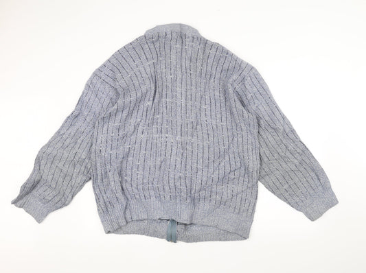 FAB Womens Blue Full Zip Jumper Size L