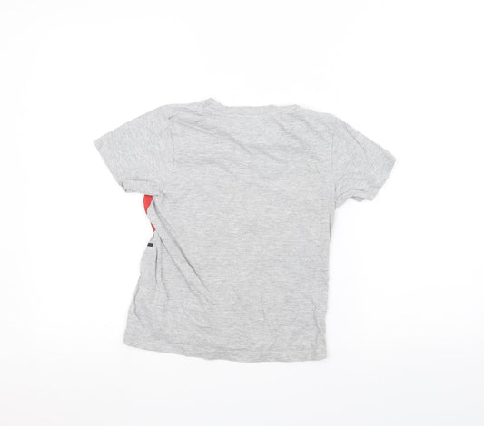 Pep&Co Boys Grey Basic T-Shirt Size 8-9 Years