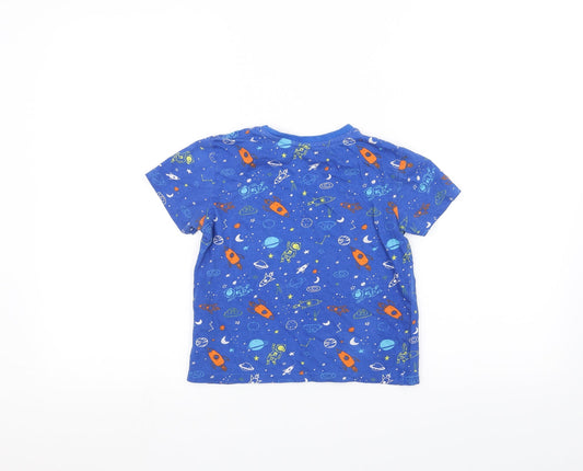 Pep&Co Boys Blue Basic T-Shirt Size 6-7 Years