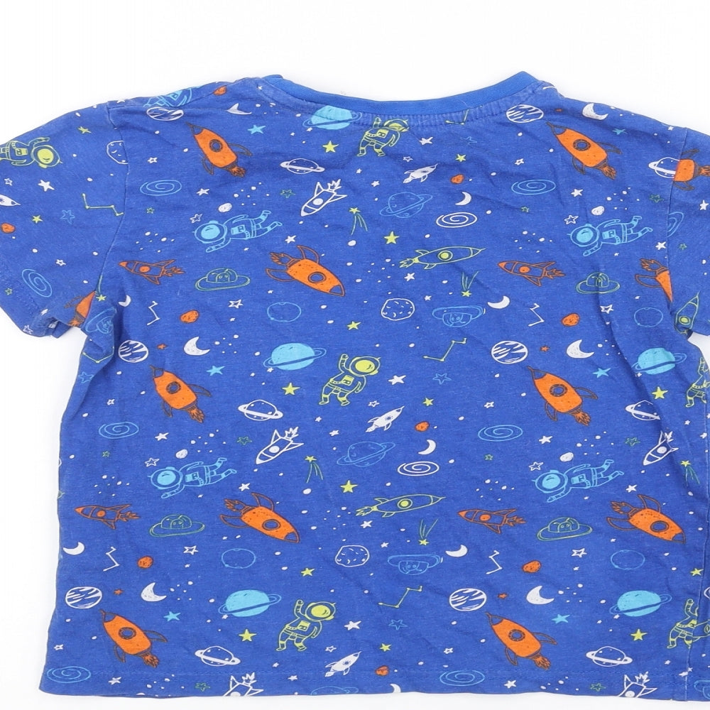 Pep&Co Boys Blue Basic T-Shirt Size 6-7 Years