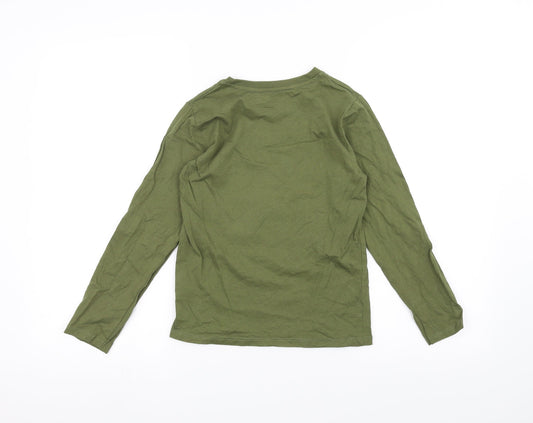 Pep&Co Boys Green Basic T-Shirt Size 8-9 Years - Dinosaur