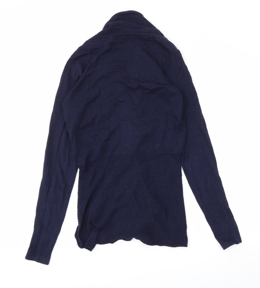 NEXT Womens Blue Wrap Jumper Size 8