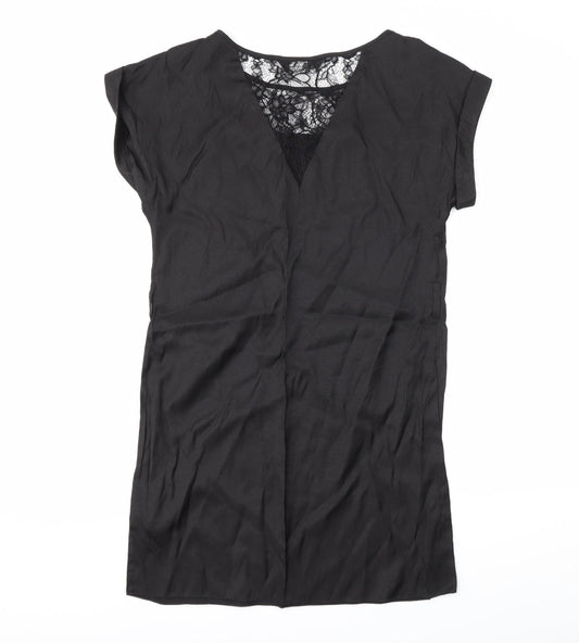 Dorothy Perkins Womens Black Basic Blouse Size 8