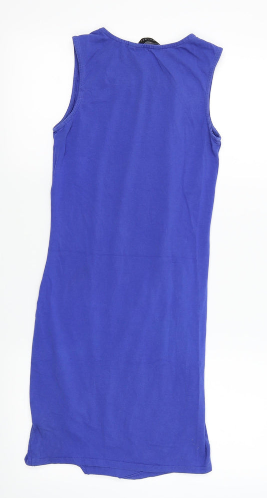 New Look Womens Blue A-Line Size 8