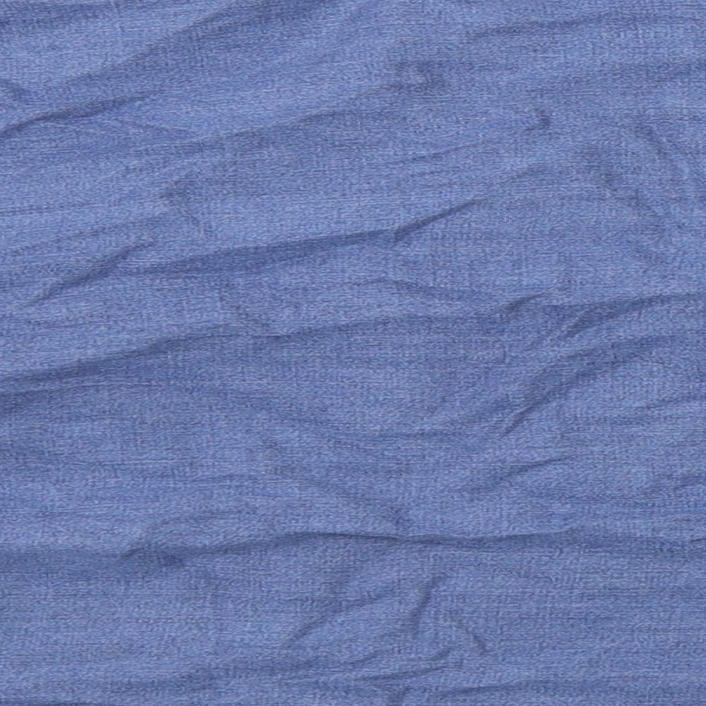 Brand and care label for Denim CO women’s blue denim a-line, size UK 8