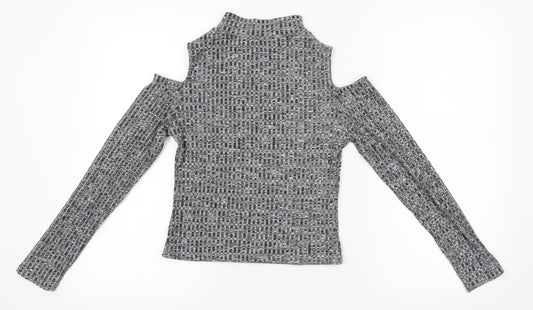 Innocence Womens Grey Knit Pullover Jumper Size 10 - shoulderless